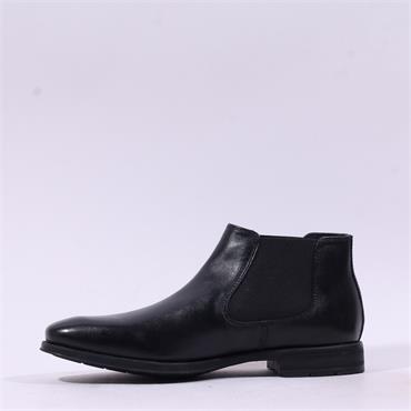 Salamander Laubach Low Cut Chelsea Boot - Black Leather